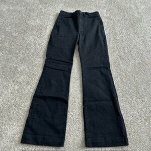 Express wide leg super high rise jeans with relaxed fit